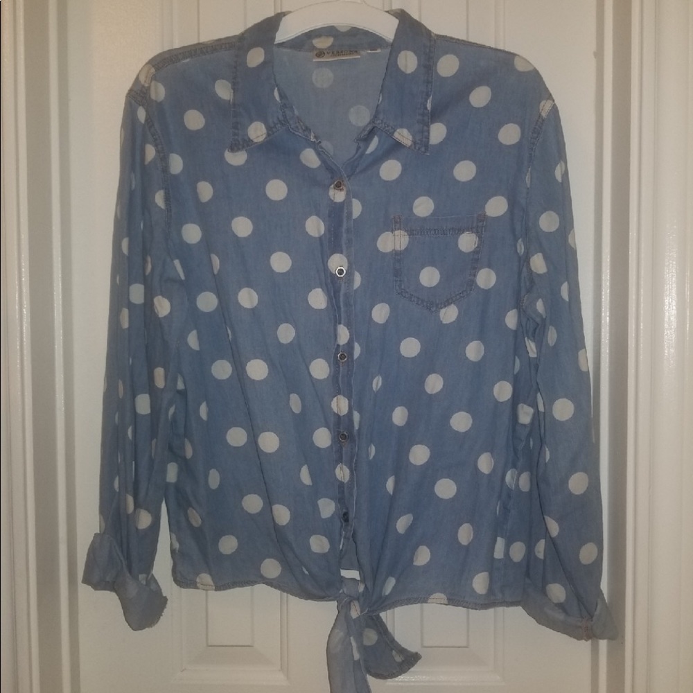 Polka dot blouse